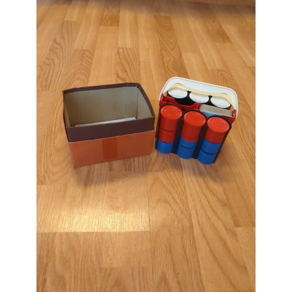 Handy Ante Plastic Poker Chips Rack 6 Removable Trays and 1 Set Playing Cards - Picture 2 of 10